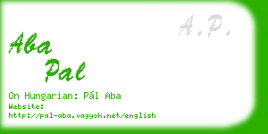 aba pal business card